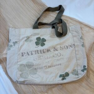 St Patrick's Day 15" X 15" Patrick & Sons Seed Co. Canvas Tote‎ Bag